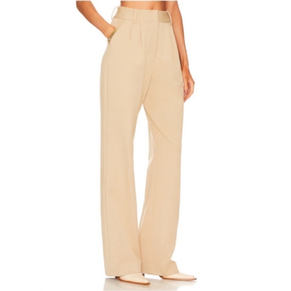 Lovers and Friends Beige Semi Pleated Trouser